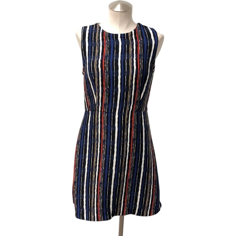 Marni Dress Womens 42 IT US 6 Multicolor Striped Sleeveless Shift Career Office